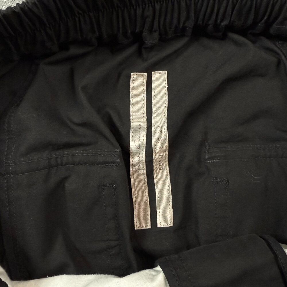 Rick Owens S/S 23 Edfu Drawstring Cropped Pants in Cotton Poplin Men's 38 S-M - Picture 3 of 5